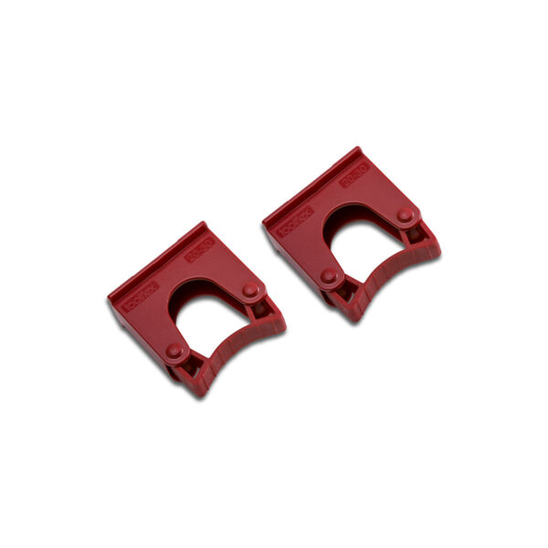 Set attacco manici 2 pz ø 20-30 mm - Rosso